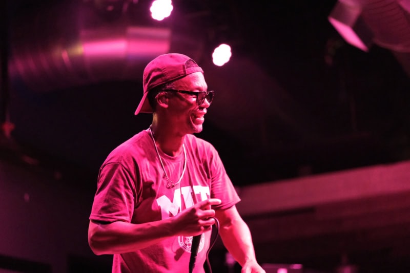 Lupe Fiasco perfroms at the CLUBHOUSE