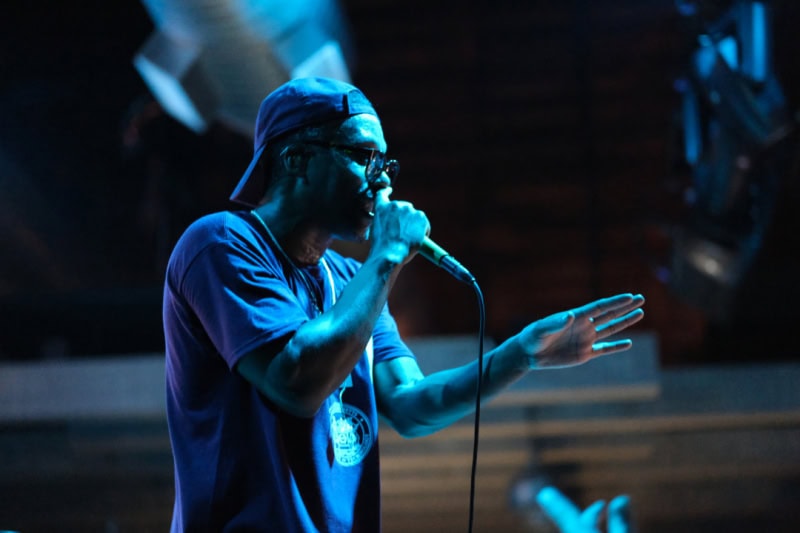 Lupe Fiasco perfroms at the CLUBHOUSE