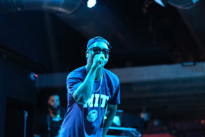 Lupe Fiasco perfroms at the CLUBHOUSE