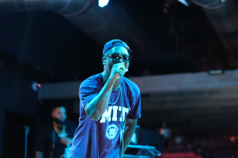 Lupe Fiasco perfroms at the CLUBHOUSE