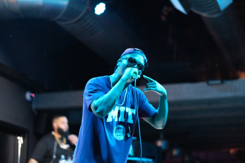 Lupe Fiasco perfroms at the CLUBHOUSE