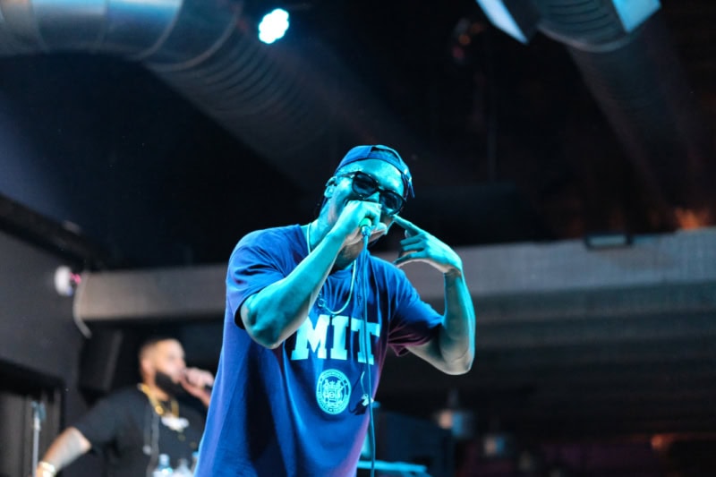 Lupe Fiasco perfroms at the CLUBHOUSE