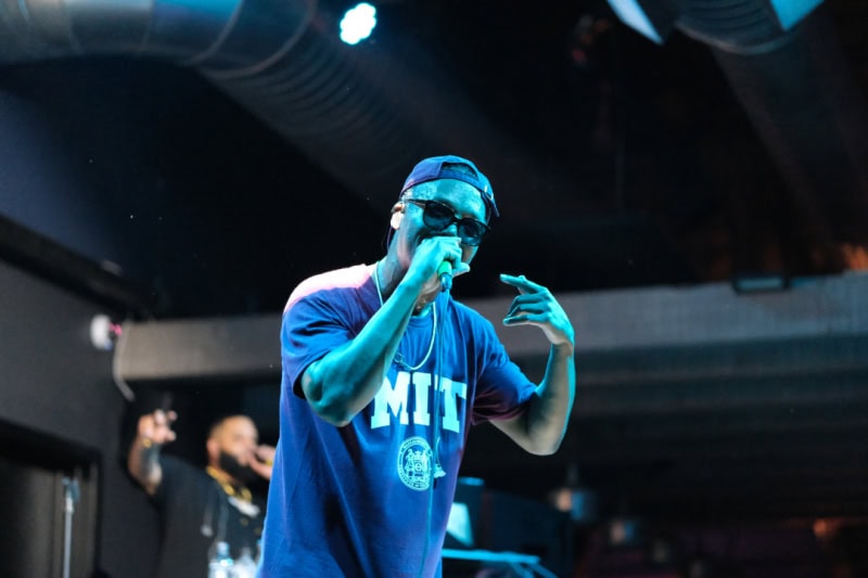 Lupe Fiasco perfroms at the CLUBHOUSE