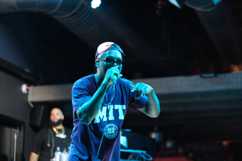 Lupe Fiasco perfroms at the CLUBHOUSE