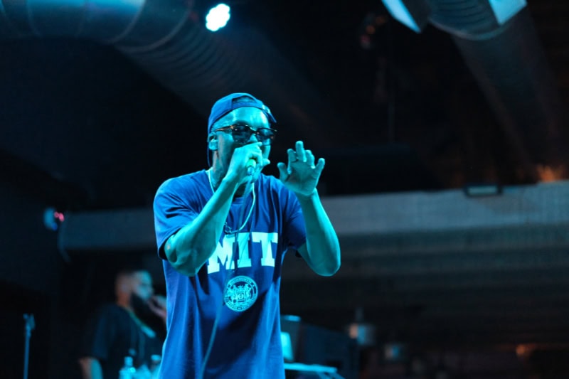 Lupe Fiasco perfroms at the CLUBHOUSE