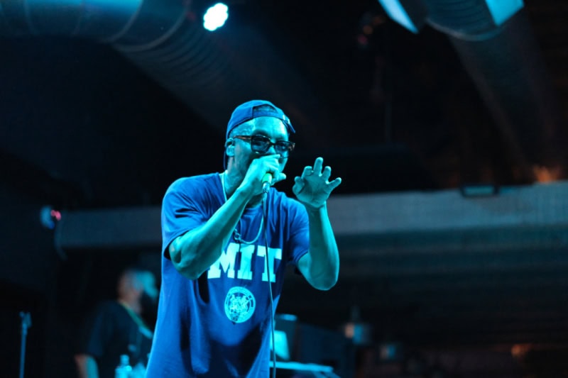 Lupe Fiasco perfroms at the CLUBHOUSE