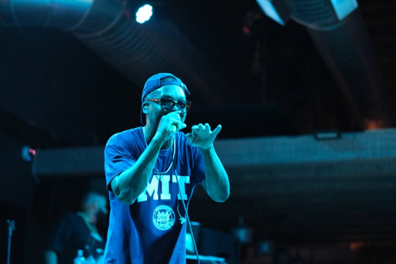 Lupe Fiasco perfroms at the CLUBHOUSE