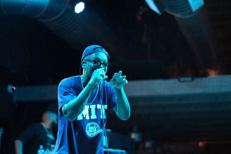 Lupe Fiasco perfroms at the CLUBHOUSE