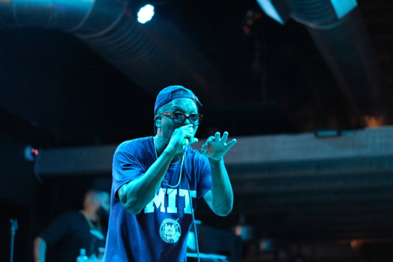 Lupe Fiasco perfroms at the CLUBHOUSE