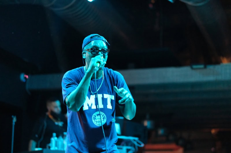 Lupe Fiasco perfroms at the CLUBHOUSE