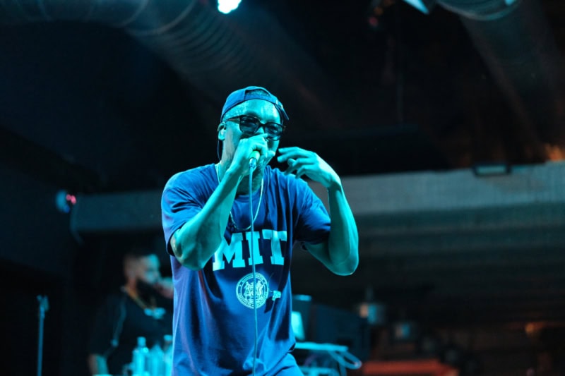Lupe Fiasco perfroms at the CLUBHOUSE