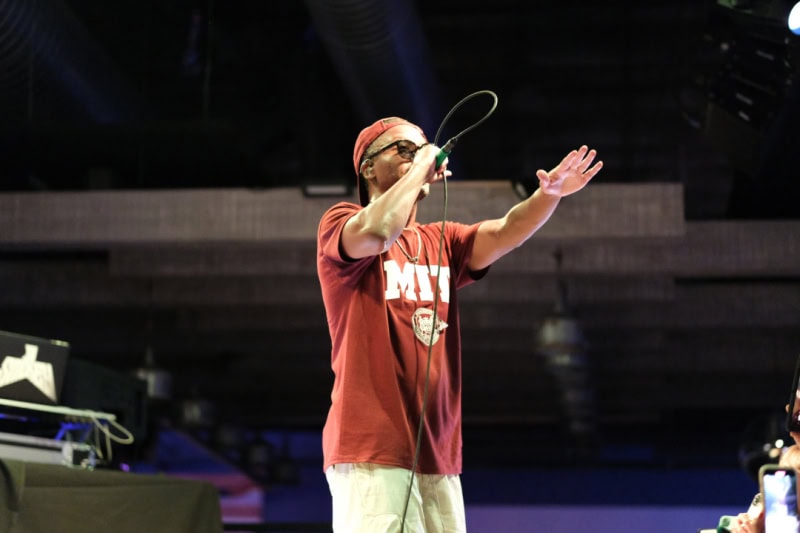 Lupe Fiasco perfroms at the CLUBHOUSE