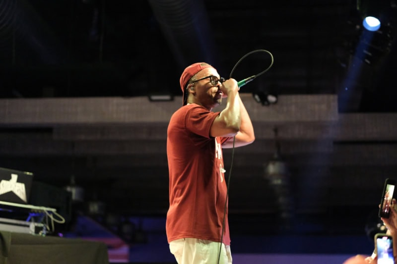 Lupe Fiasco perfroms at the CLUBHOUSE