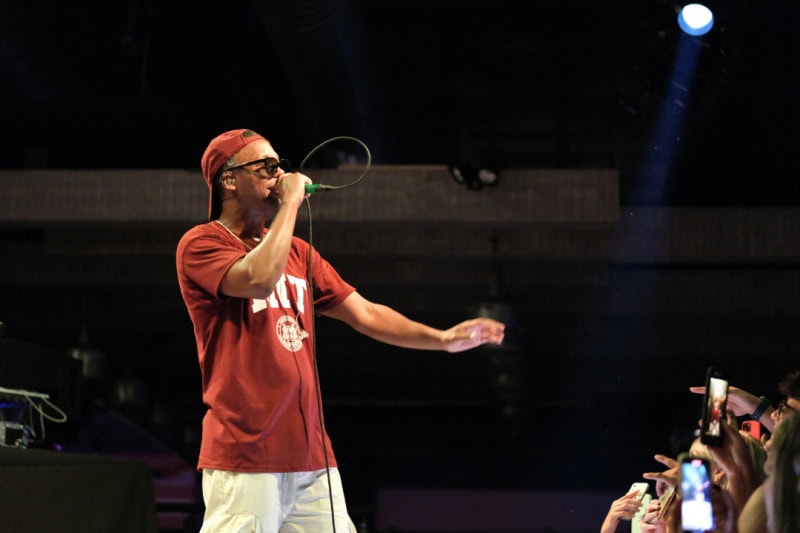 Lupe Fiasco perfroms at the CLUBHOUSE