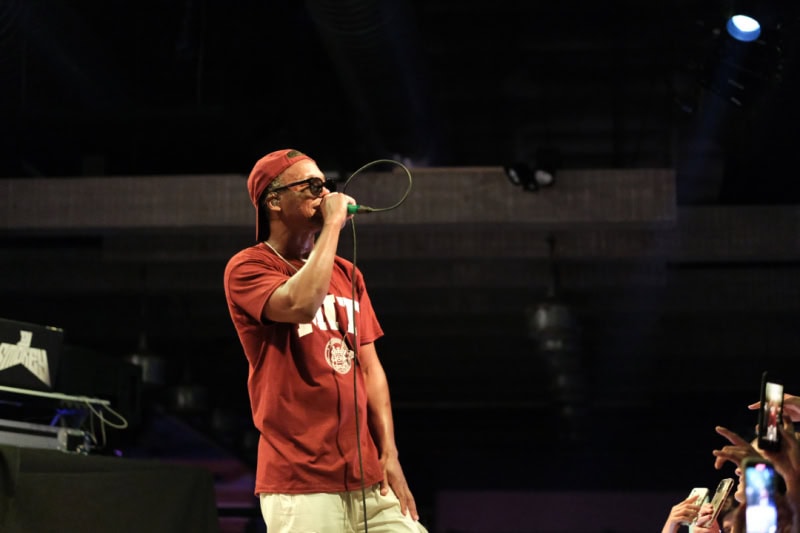 Lupe Fiasco perfroms at the CLUBHOUSE