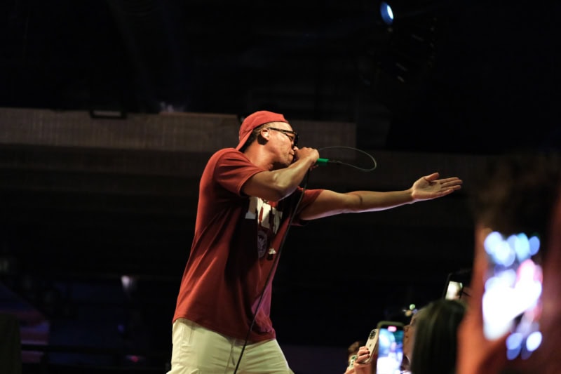 Lupe Fiasco perfroms at the CLUBHOUSE