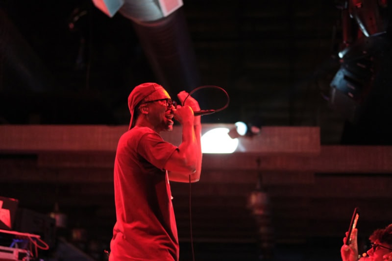 Lupe Fiasco perfroms at the CLUBHOUSE