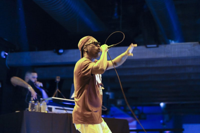 Lupe Fiasco perfroms at the CLUBHOUSE