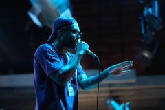 Lupe Fiasco perfroms at the CLUBHOUSE