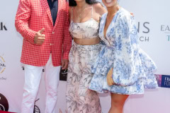 Sid Rosenberg, Jennifer Di Landro,  Vanessa Gordon attends the Hampton's Interactive Brunch benefitting Francesco's Foundation in Water Mill, NY on June 22, 2024 (Photo by David Warren / Sipa​ USA)