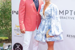 Sid Rosenberg and Vanessa Gordon attends the Hampton's Interactive Brunch benefitting Francesco's Foundation in Water Mill, NY on June 22, 2024 (Photo by David Warren / Sipa​ USA)