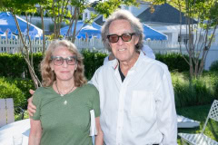 Margaret Pine and Larry Pine attends the  Book Launch Party for Ann Liguori's for "Life on the Green, Lessons & Wisdom from Legends of Golf" at Canoe Place Inn in Hampton Bays, NY on June 27, 2024. (Photo by David Warren /Sipa​ USA)