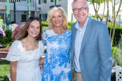 Margaret Clavin, Ann Liguori and Donald Clavin attends the  Book Launch Party for Ann Liguori's for "Life on the Green, Lessons & Wisdom from Legends of Golf" at Canoe Place Inn in Hampton Bays, NY on June 27, 2024. (Photo by David Warren /Sipa​ USA)