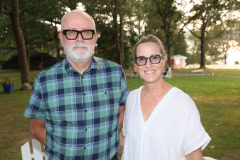Allison Woodward Art opening reception at the Ram's Head Inn in Shelter Island on