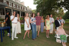 Allison Woodward Art opening reception at the Ram's Head Inn in Shelter Island on