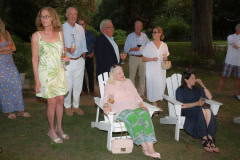 Allison Woodward Art opening reception at the Ram's Head Inn in Shelter Island on