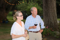 Allison Woodward Art opening reception at the Ram's Head Inn in Shelter Island on