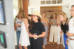 Allison Woodward Art opening reception at the Ram's Head Inn in Shelter Island on