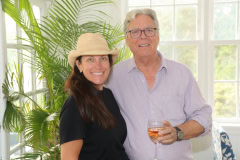 Allison Woodward Art opening reception at the Ram's Head Inn in Shelter Island on