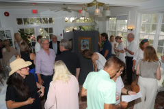 Allison Woodward Art opening reception at the Ram's Head Inn in Shelter Island on