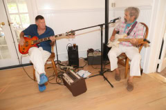 Allison Woodward Art opening reception at the Ram's Head Inn in Shelter Island on