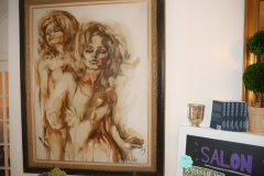 Allison Woodward Art opening reception at the Ram's Head Inn in Shelter Island on