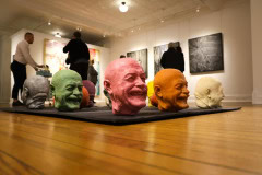 Artworks by Shimon Okshteyn at the Black & White Gallery in Southampton on 3-21-25.