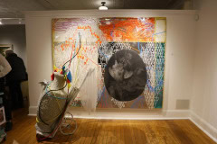 Artworks by Shimon Okshteyn at the Black & White Gallery in Southampton on 3-21-25.