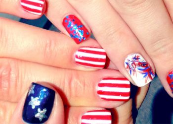 Stars, Stripes And Fireworks Orly Manicure For The Fourth Of July