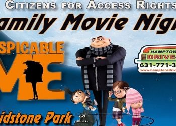 Hamptons Family Outdoor Movie Night Featuring Despicable Me