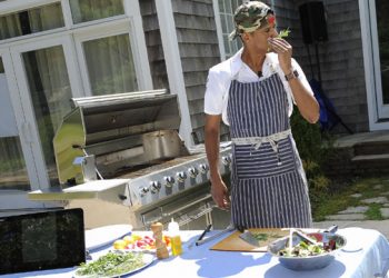Bravo Star Chef Roblé Gives Cooking Demo At Dell Hamptons House
