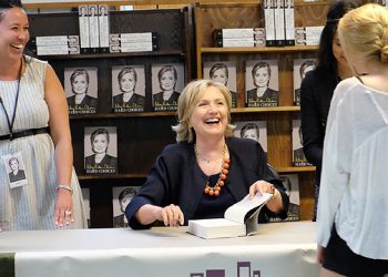 Hillary Rodham Clinton Supporters Wait Hours For Chance To Meet The Former United States Secretary Of State At Hamptons Book Signing