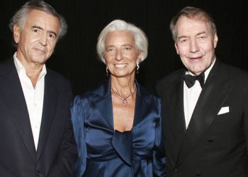 Henry Kissinger & Charlie Rose Honored On The Intrepid By Friends of Hermione-Lafayette