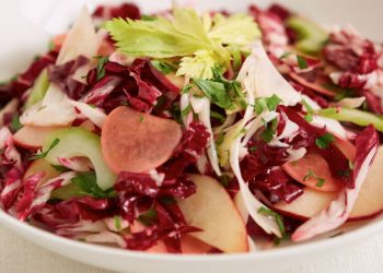 Start Your Thanksgiving Day Extravaganza With Chef Gail Simmons’ Shaved Fall Vegetable Salad With Tea-Pickled Radishes