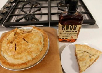 Chef Michael Symon’s Ode To Pi Day: Knob Creek Bourbon Salted Caramel Apple Pie