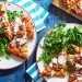 Super Bowl Entertaining: Martha Stewart’s Pepper And Onion Cheese Pizza With Tangy Mixed Greens