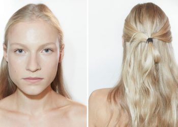 Get The Look: SS2018 Victoria Beckham Textured Half-Updo