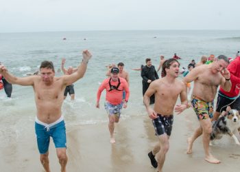 Nearly 400 Plungers Dash Into The Atlantic Ocean During Heart Of The Hamptons’ 14th Polar Bear Plunge