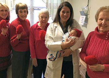 Newborns At Stony Brook Southampton Hospital Receive Thoughtful Gift In Honor Of Go Red For Women Campaign