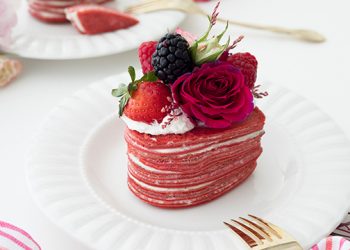 Date Night Dessert: Thumbtack Chef Niko Paranomous’ Red Velvet Mille Crepe Cake